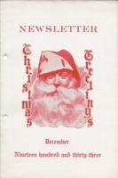 Newsletter. Vol. 5 no. 12 (1933 December)