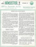 Newsletter. (1971 September)