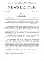 Newsletter. Vol. 1 no. 1 (1929 May)