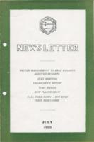 Newsletter. Vol. 5 no. 7 (1933 July)