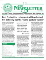 The newsletter of the Golf Course Superintendents Association of New England, Inc. (2000 March)
