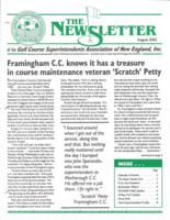 The newsletter of the Golf Course Superintendents Association of New England, Inc. (2002 August)