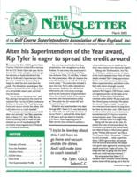 The newsletter of the Golf Course Superintendents Association of New England, Inc. (2002 March)