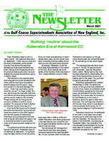 The newsletter of the Golf Course Superintendents Association of New England, Inc. (2007 March)