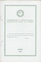 Newsletter. Vol. 9 no. 4 (1937 April)