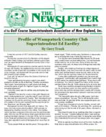 The newsletter of the Golf Course Superintendents Association of New England, Inc. (2011 November)