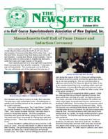 The newsletter of the Golf Course Superintendents Association of New England, Inc. (2014 October)