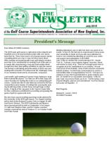 The newsletter of the Golf Course Superintendents Association of New England, Inc. (2015 July)