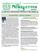 The newsletter of the Golf Course Superintendents Association of New England, Inc. (2015 October)