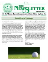 The newsletter of the Golf Course Superintendents Association of New England, Inc. (2015 September)