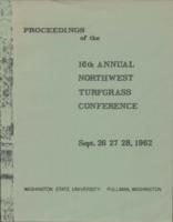 Proceedings of the 16th annual Northwest Turfgrass Conference