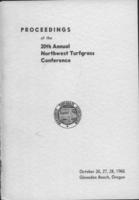 Proceedings of the 20th Annual Northwest Turfgrass Conference