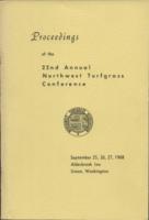 Proceedings of the 22nd annual Northwest Turfgrass Conference