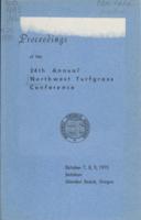Proceedings of the 24th annual Northwest Turfgrass Conference