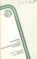 Proceedings of the 32nd Northwest Turfgrass Conference