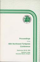 Proceedings of the 48th Northwest Turfgrass Conference