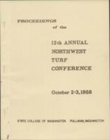 Proceedings of the 12th annual Northwest Turf Conference