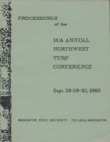 Proceedings of the 14th Annual Northwest Turf Conference