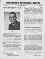 Northwest Turfgrass Topics. Vol. 14 no. 1 (1971 April)