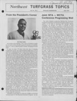 Northwest turfgrass topics. Vol. 16 no. 1 (1973 April)