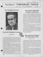Northwest Turfgrass Topics. Vol. 17 no. 2 (1974 September)