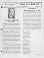 Northwest turfgrass topics. Vol. 25 no. 3 (1982 December)