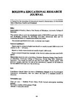 Advertisement : Boleswa educational research journal