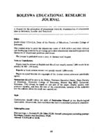Advertisement : Boleswa educational research journal