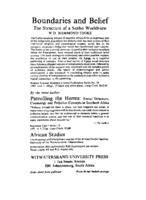 Advertisement : Witwatersrand University Press