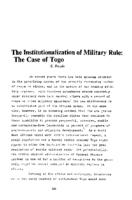 The institutionalization of military rule : the case of Togo