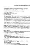 Assessment of the community-based natural resource management approach and its impact on the Basarwa : the case of Xaixai and Gudigwa communities
