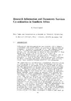 Research information and documents services co-ordination in Southern Africa