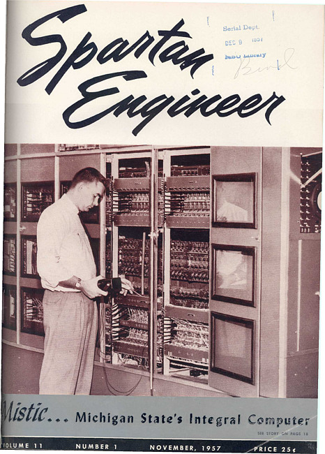 Spartan engineer. Vol. 11 no. 1 (1957 November)