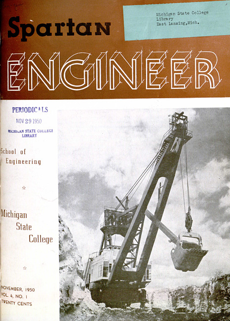 Spartan engineer. Vol. 4 no. 1 (1950 November)