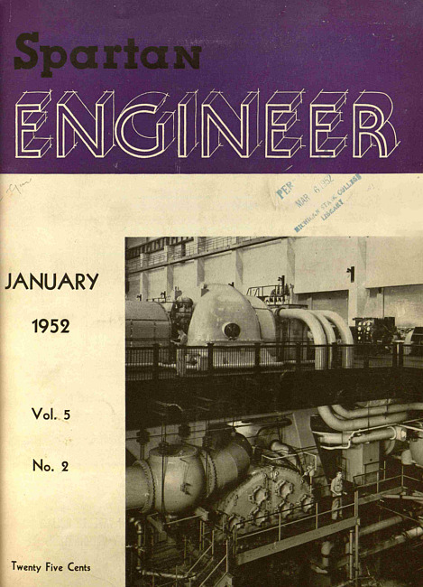 Spartan engineer. Vol. 5 no. 2 (1952 January)