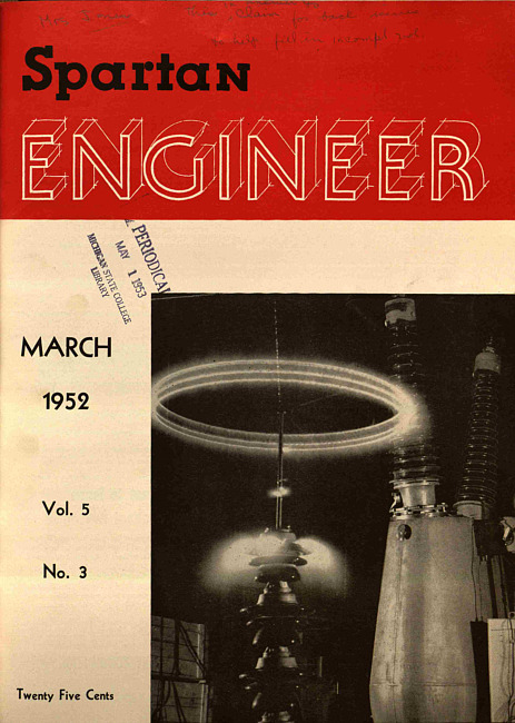 Spartan engineer. Vol. 5 no. 3 (1952 March)