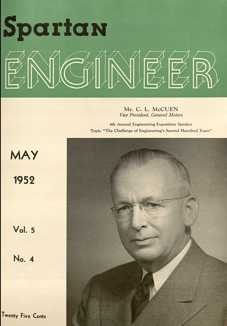 Spartan engineer. Vol. 5 no. 4 (1952 May)