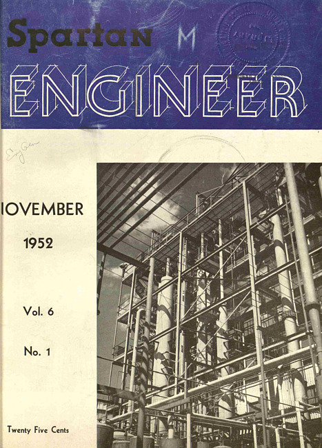 Spartan engineer. Vol. 6 no. 1 (1952 November)