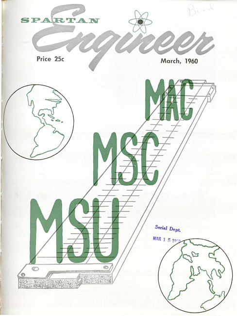 Spartan engineer. Vol. 13 no. 3 (1960 March)