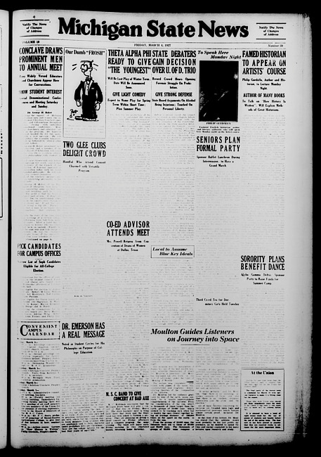 Michigan State news. (1927 March 4)