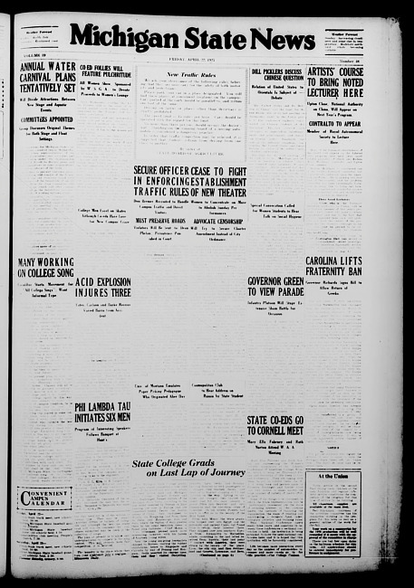 Michigan State news. (1927 April 22)