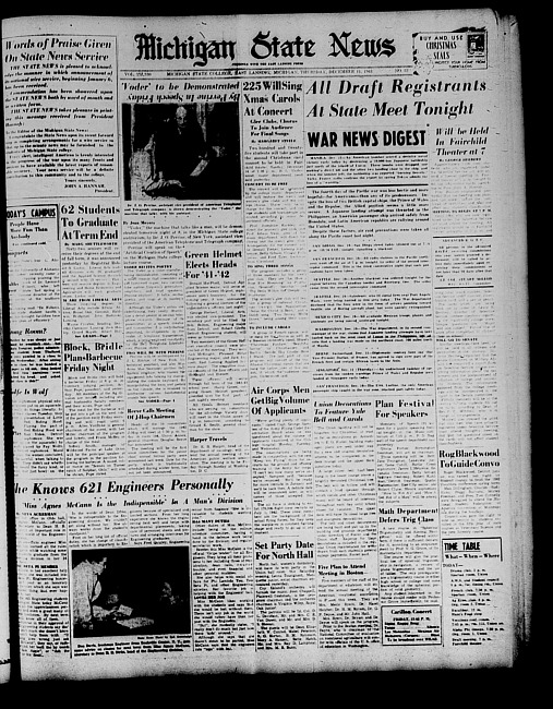 Michigan State news. (1941 December 9)