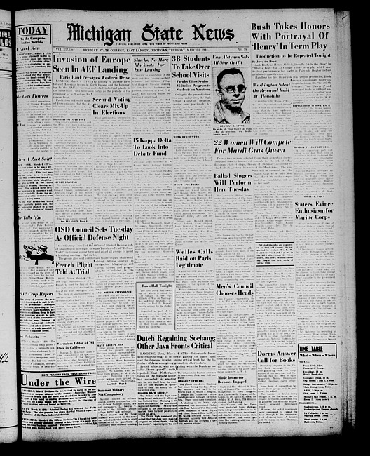 Michigan State news. (1942 March 5)
