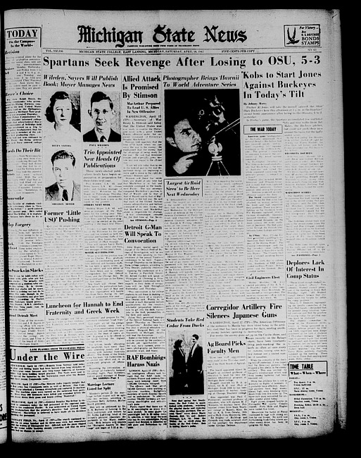 Michigan State news. (1942 April 18)
