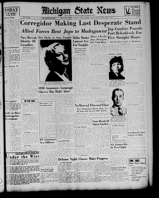 Michigan State news. (1942 May 5)
