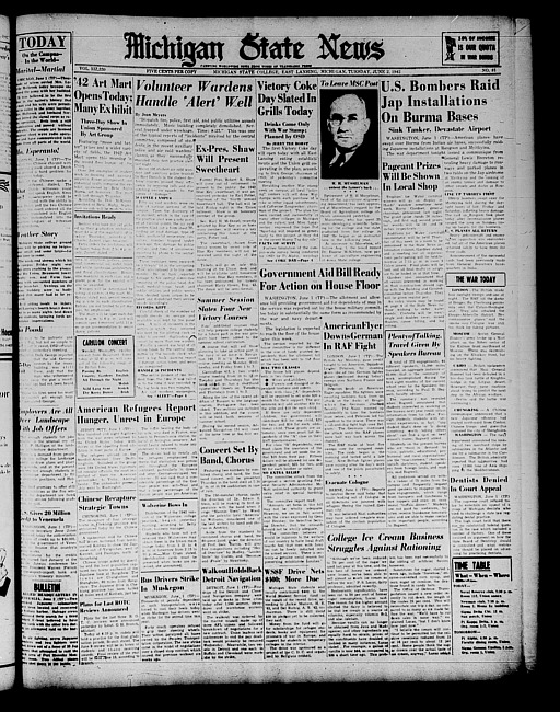 Michigan State news. (1942 June 2)