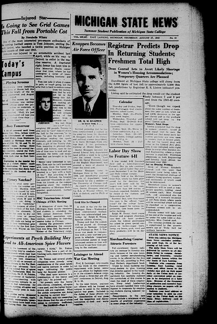 Michigan State news. (1942 August 27)
