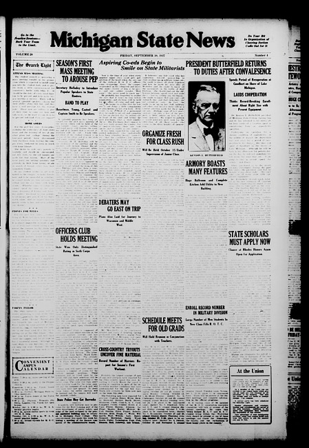 Michigan State news. (1927 September 30)
