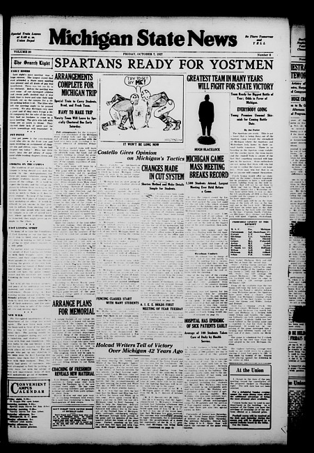 Michigan State news. (1927 October 7)