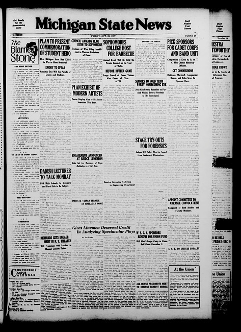 Michigan State news. (1927 October 21)